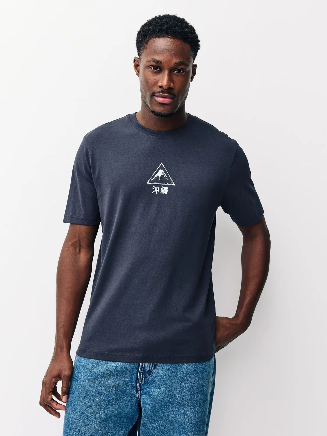 Футболка с графическим принтом 3шт, Regular Fit Next, Navy/Ecru White/Teal — фото 2