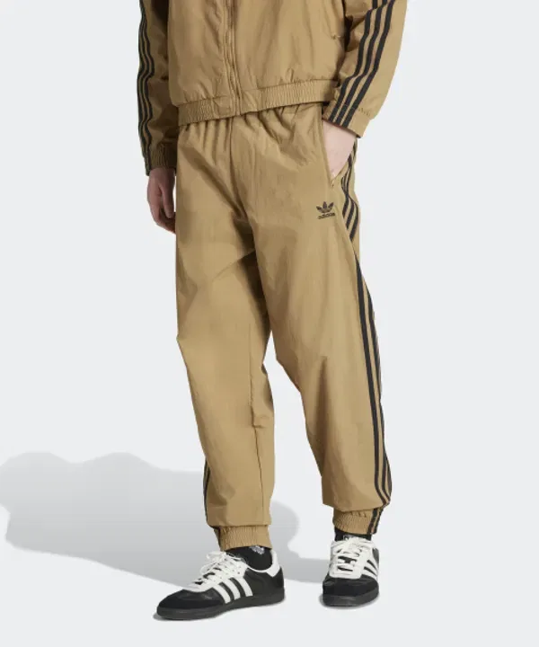 Тренировочные штаны Woven Firebird Track Pants, Adidas, карбоново-коричневый, черный
