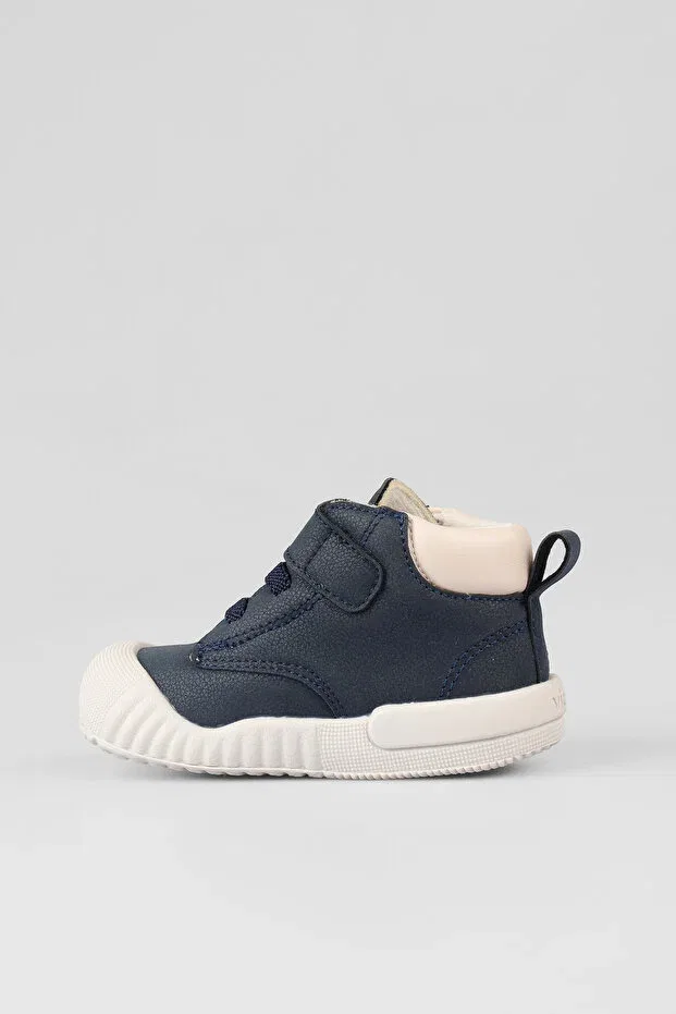 Детские ботинки для девочек с липучкой Vicco, Navy Blue — фото 2
