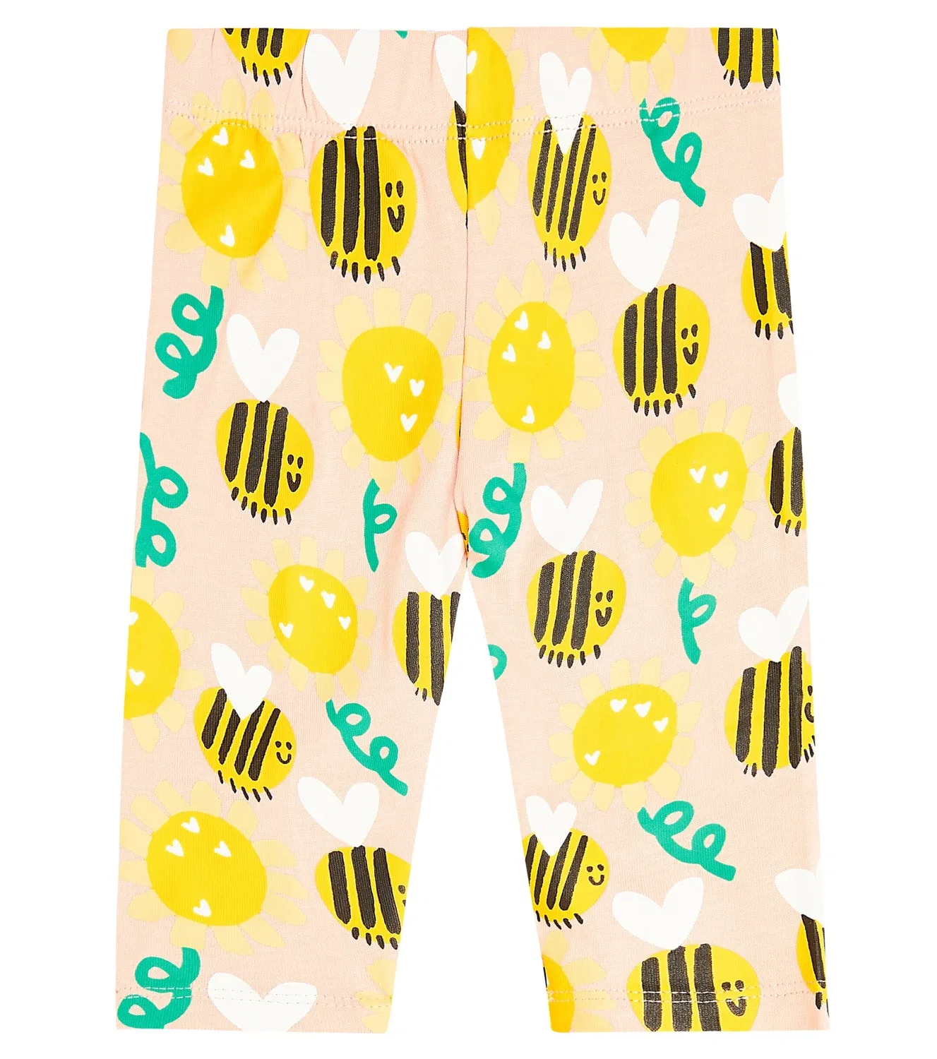 Леггинсы хлопковые Stella Mccartney Kids, бежевый