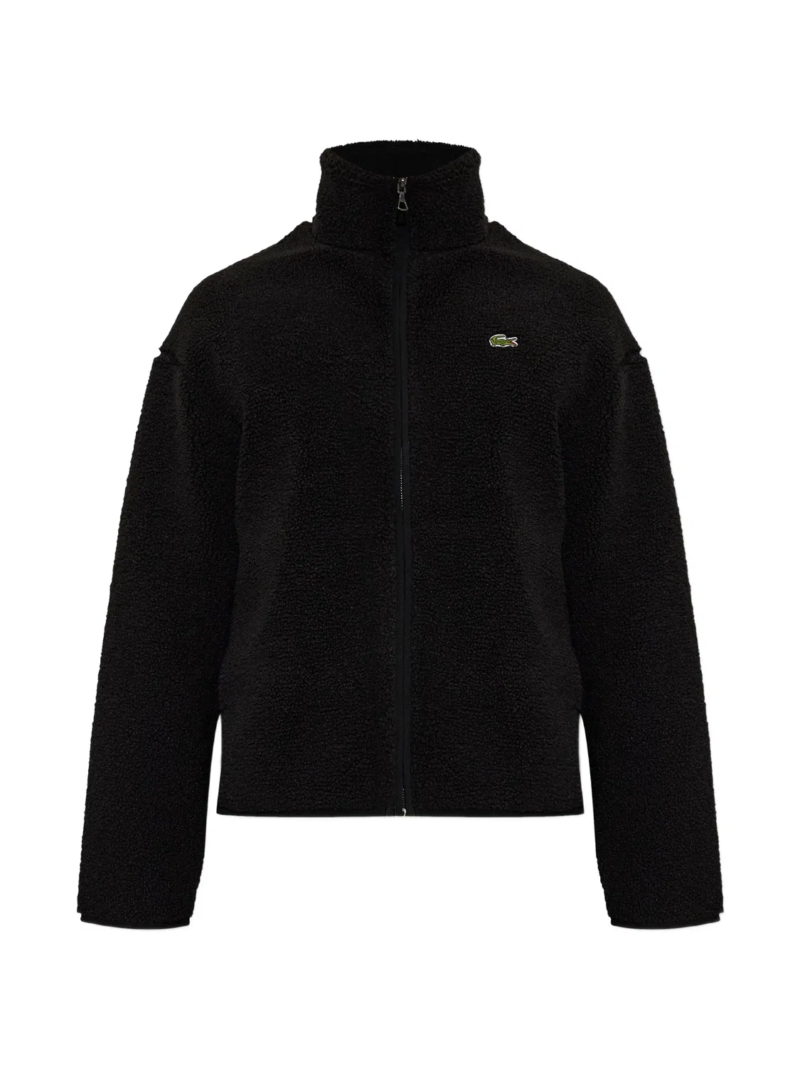 Куртка-бомбер с высоким воротником, черная Lacoste, черный