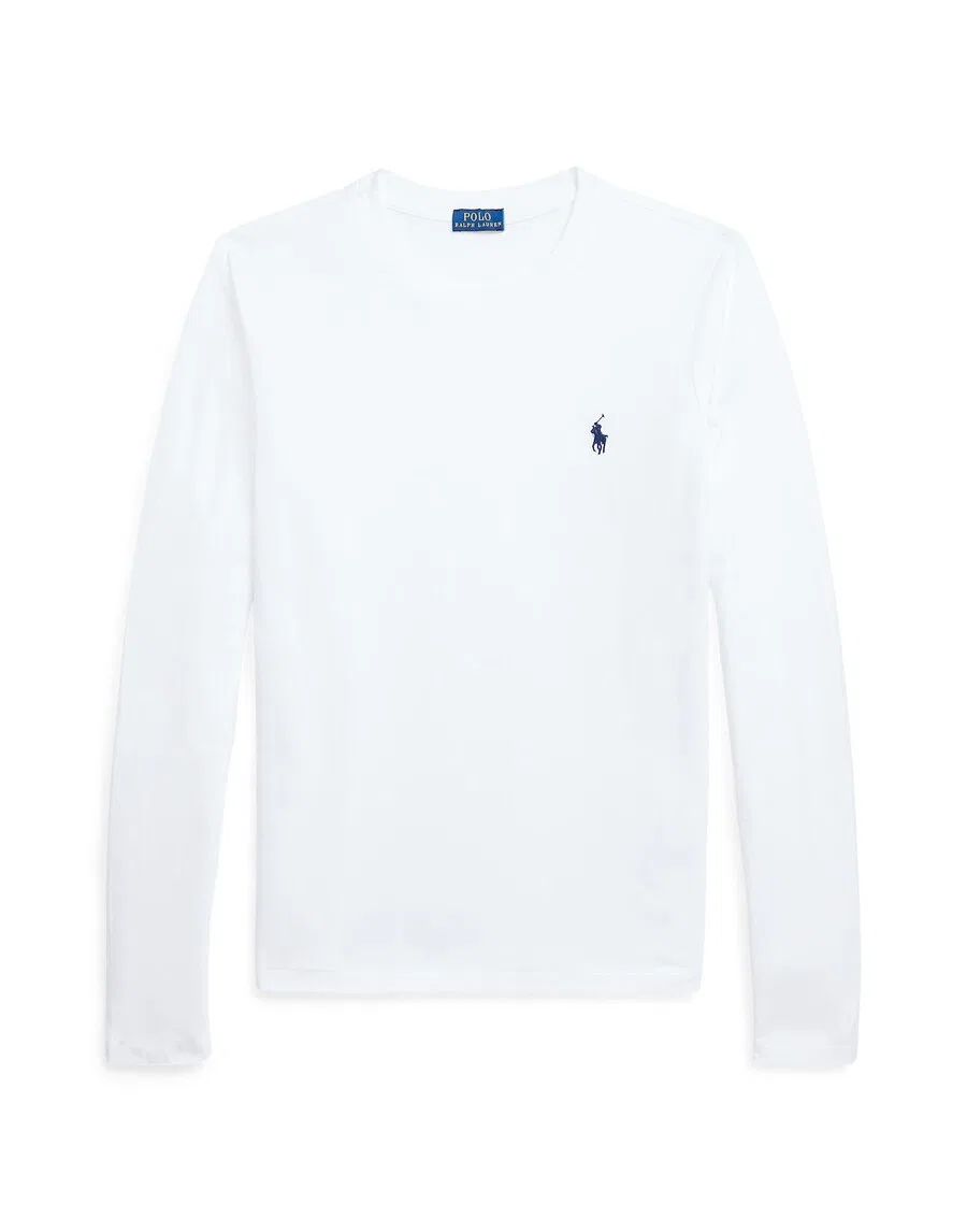 Вязаная футболка Polo Ralph Lauren белого цвета