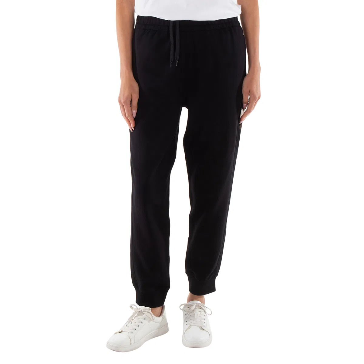 Джоггеры хлопковые с отделкой Stephan Check Trim Burberry, Black