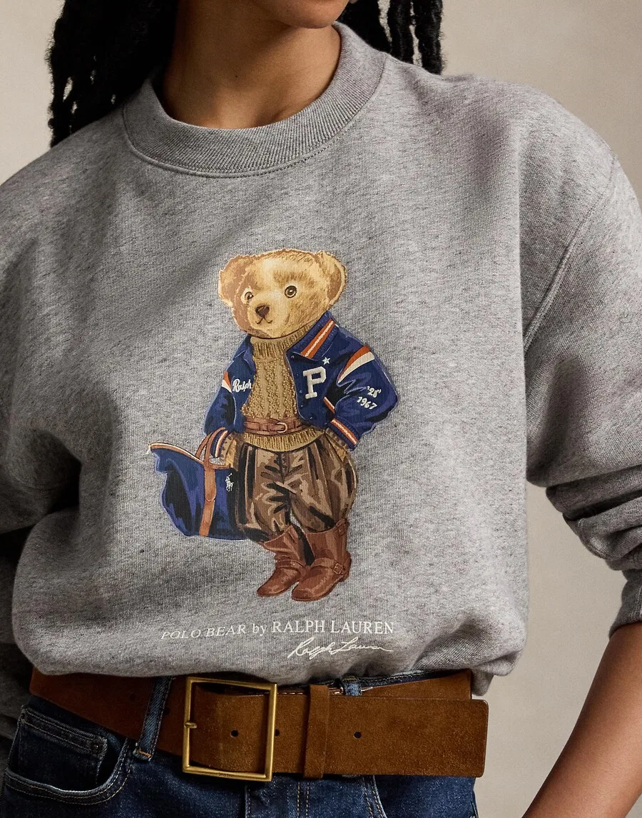 Толстовка Polo Ralph Lauren темно-серого цвета — фото 3