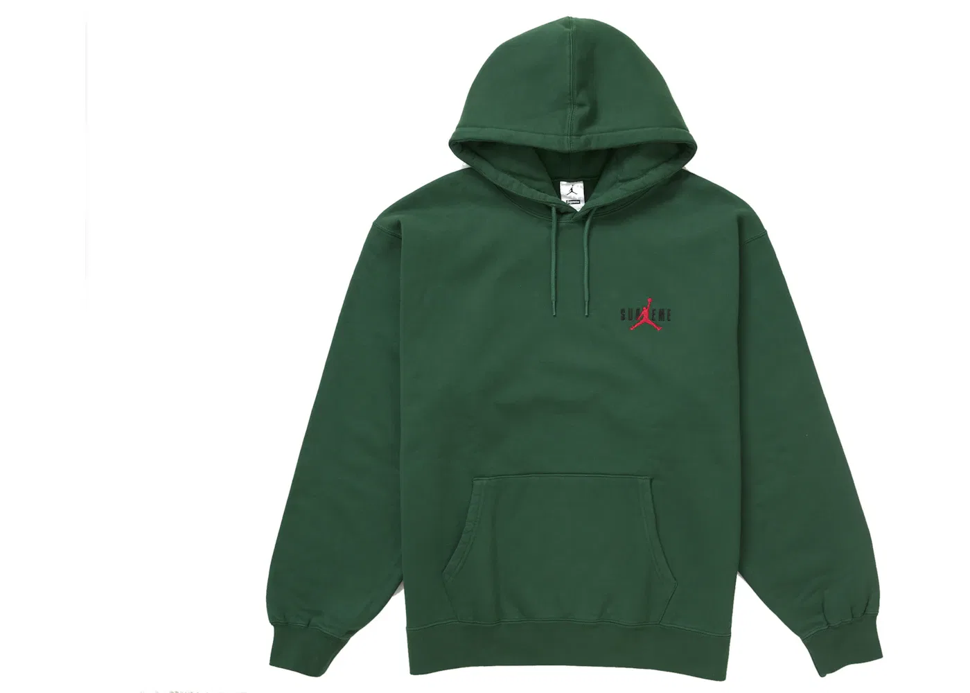 Мужской худи с принтом Supreme Jordan Hooded Sweatshirt (FW24), Green — фото 2