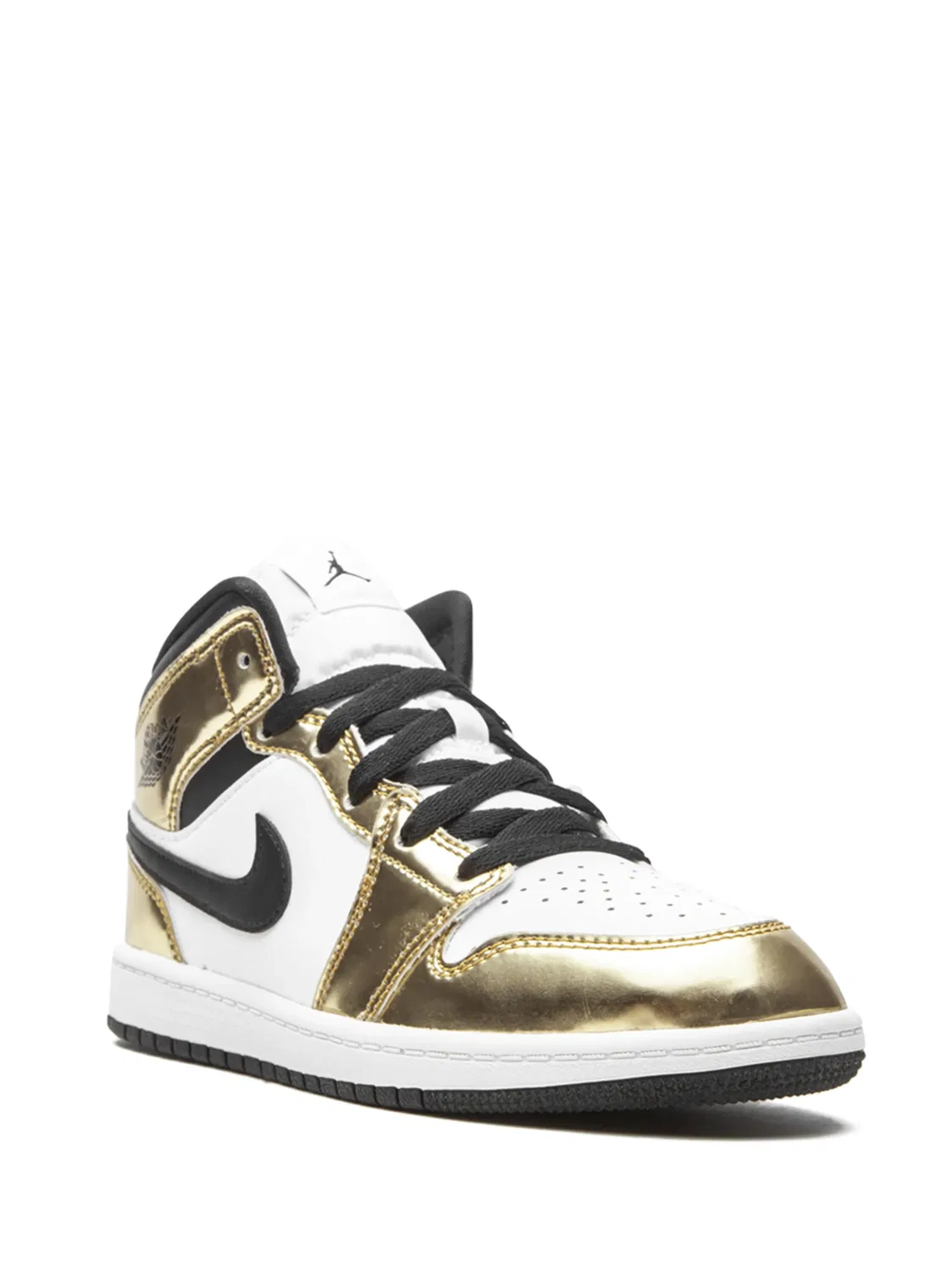 Кроссовки Air Jordan 1 Mid SE Metallic Gold — фото 4