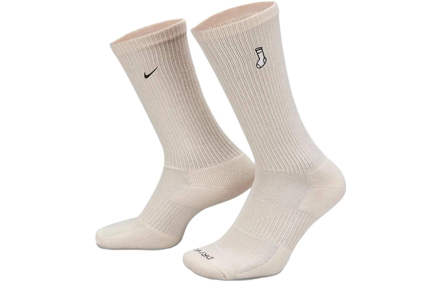 Детские носки с принтом Nike Patterned Print 2 Pack, Blue/Ecru — фото 3