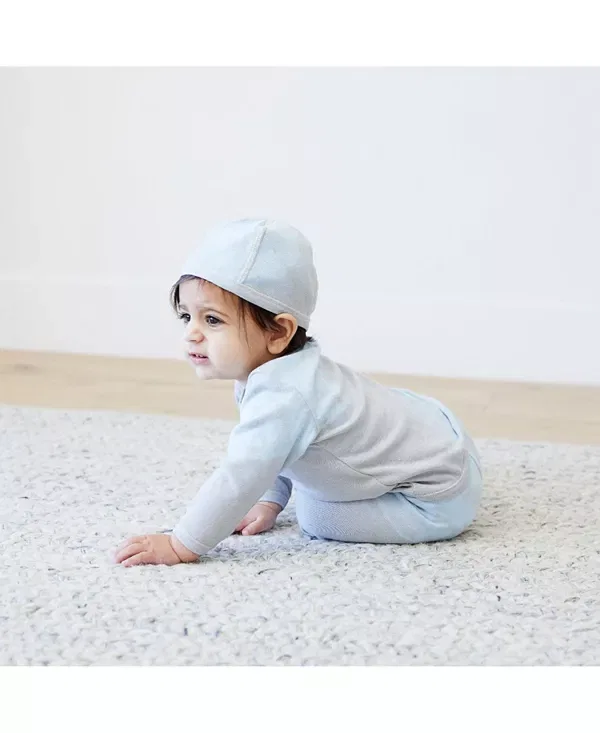 Детский комплект из футера с принтом в стиле тай-дай Rib Loungewear Set PaigeLauren, Stone Gray — фото 3