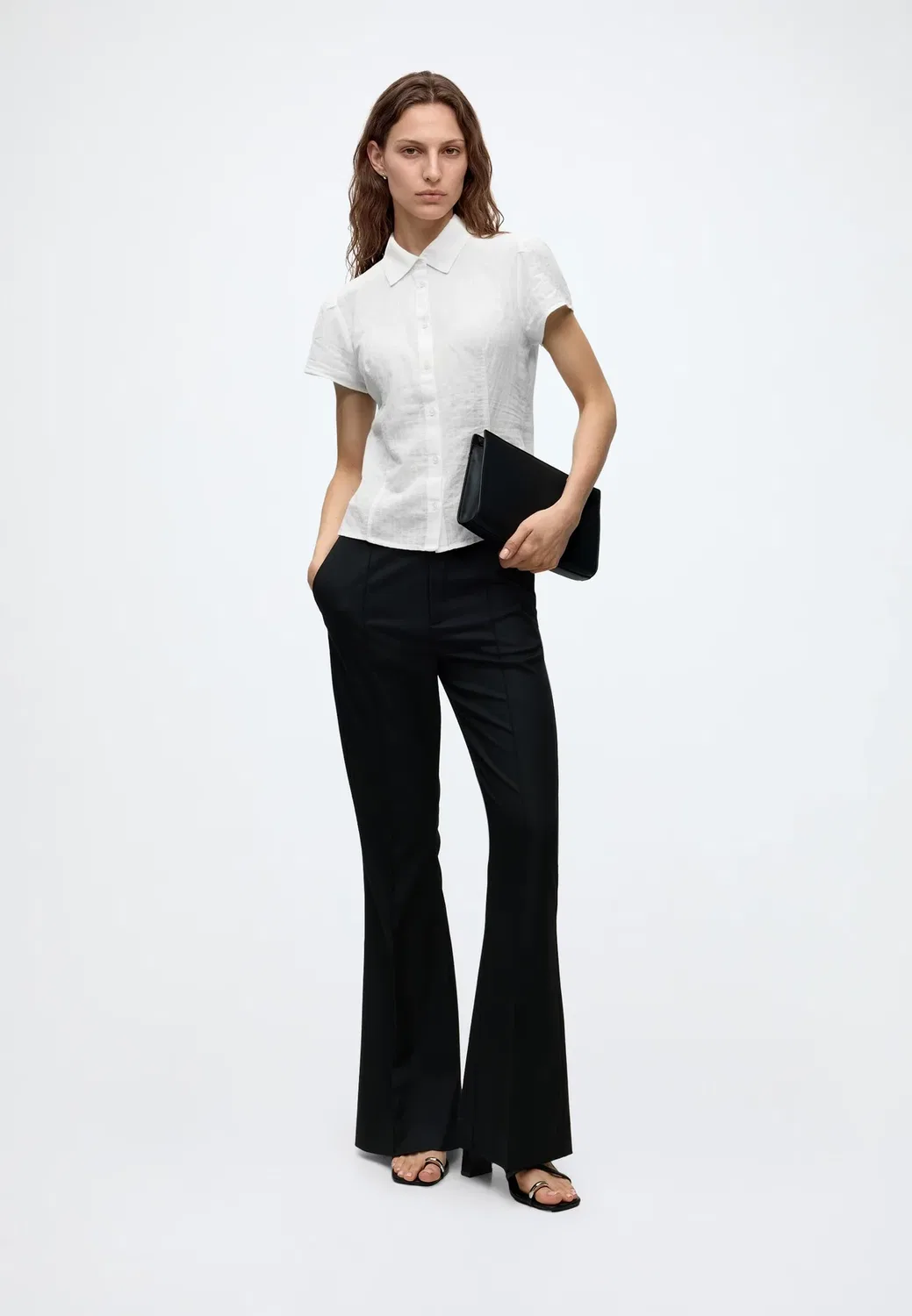 Блузка на пуговицах Gap, New Off White — фото 2