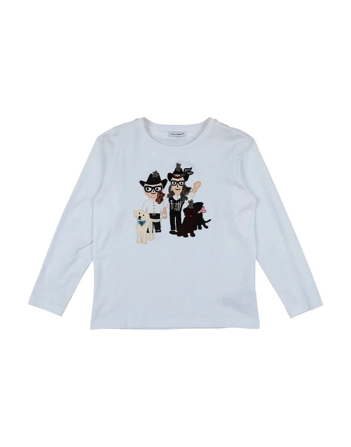 Детская футболка с логотипом Dolce&Gabbana, белый