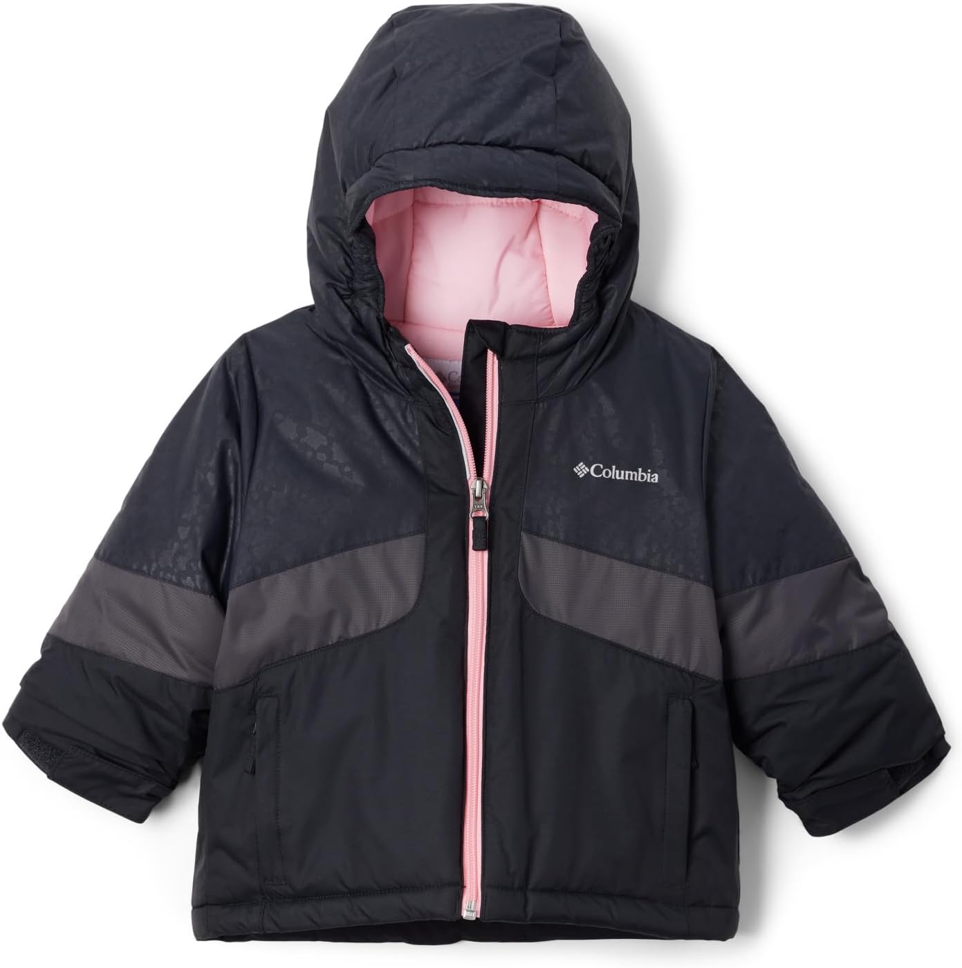 Куртка Columbia Girls Horizon Ride Ii, Black, Black Posies Embossed, Shark — фото 4