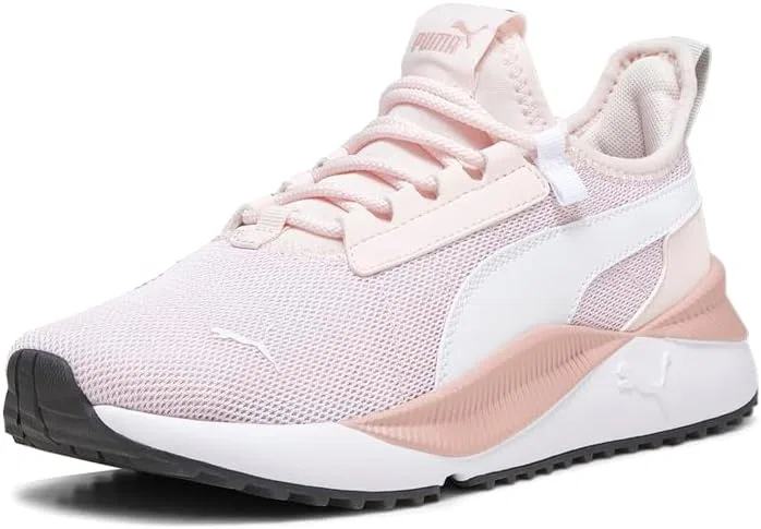 Детские кроссовки для девочек с шнуровкой Pacer Easy Street PUMA, Pink — фото 2