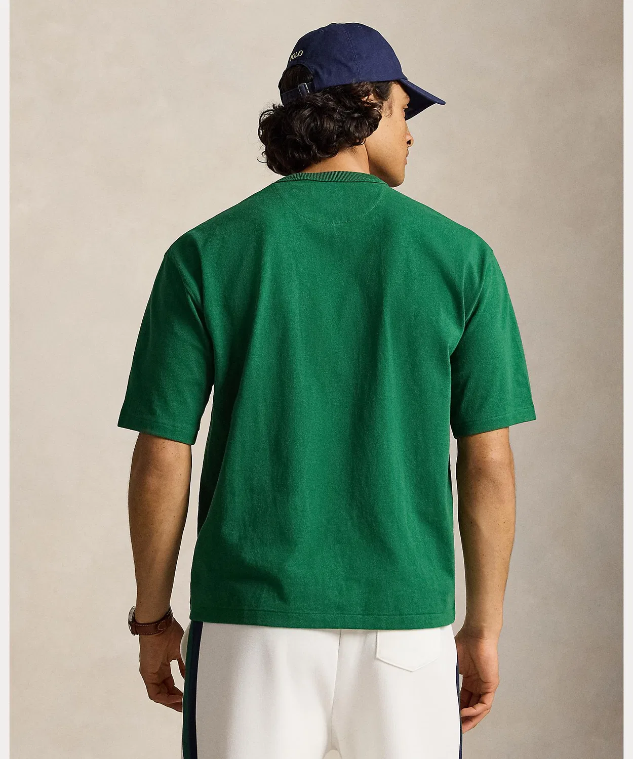 Мужская футболка с принтом Relaxed Fit Jersey Polo Ralph Lauren, Green — фото 4