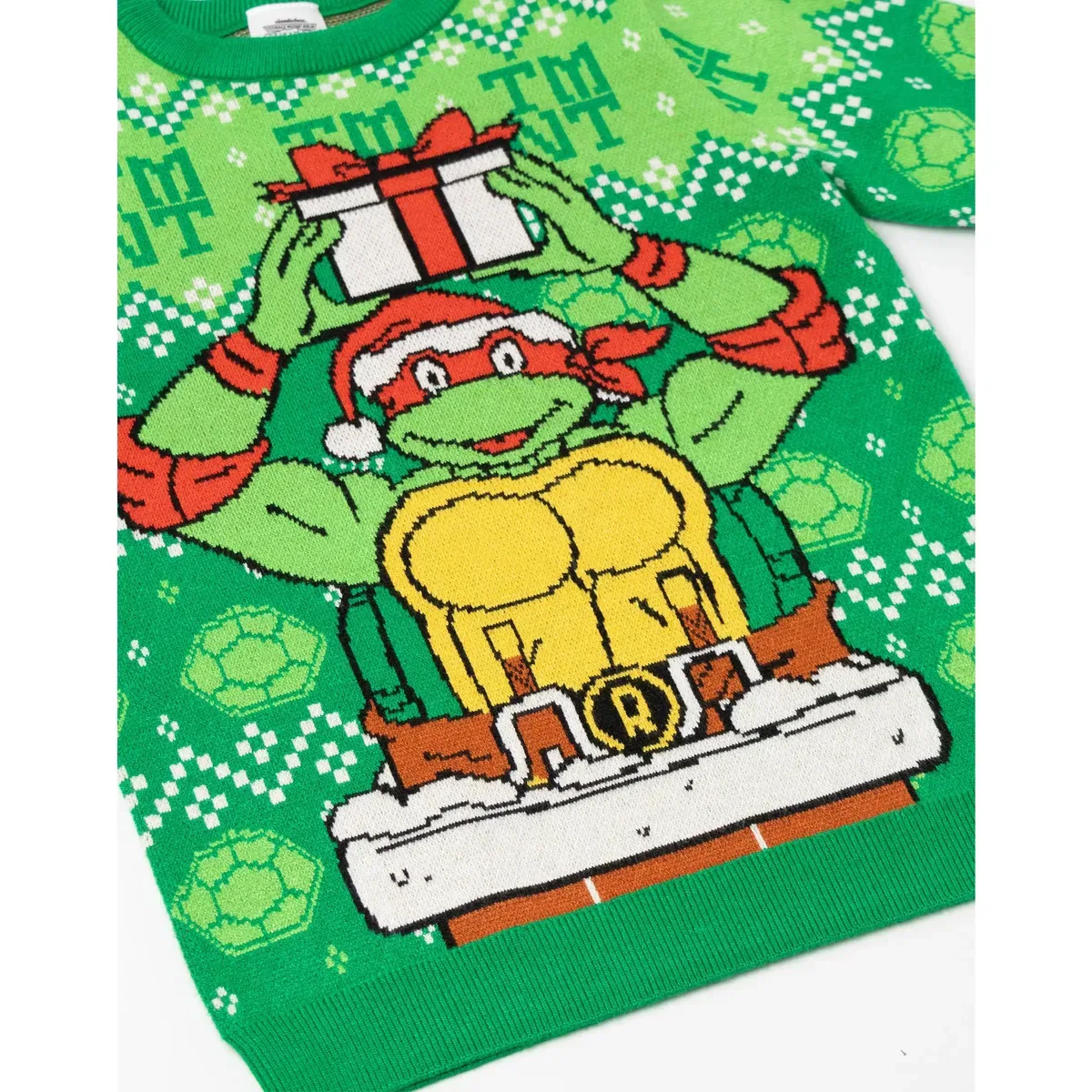 Детский рождественский джемпер Raphael Teenage Mutant Ninja Turtles, Green — фото 3