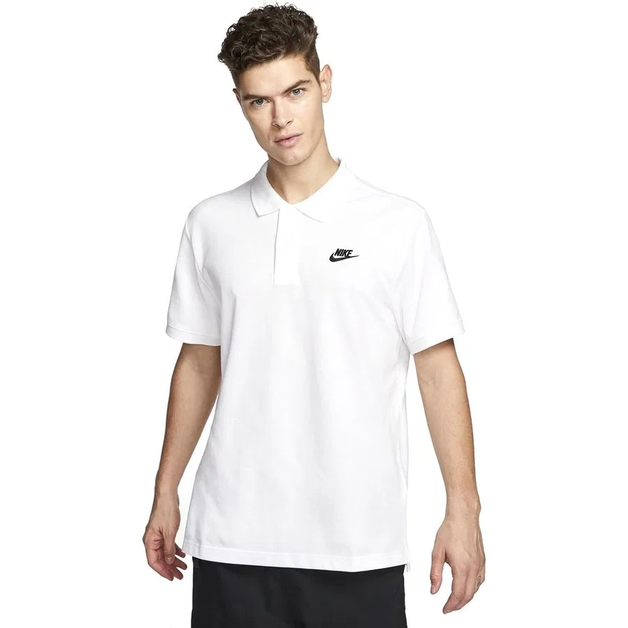 Мужское поло Nike Sportswear с длинным рукавом, Белый