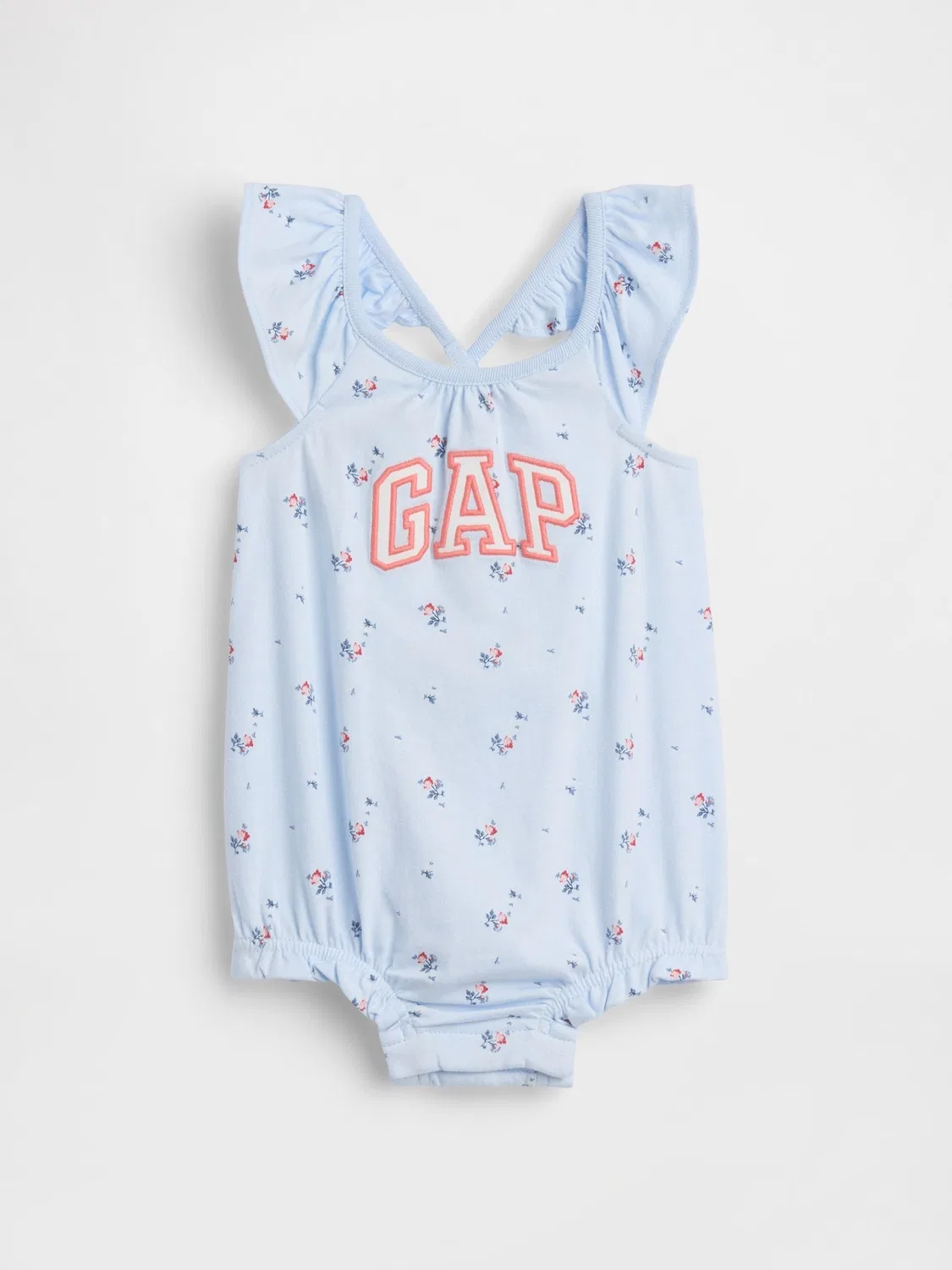Комбинезон-боди Gap Blue Logo Bubble One-Piece, синий