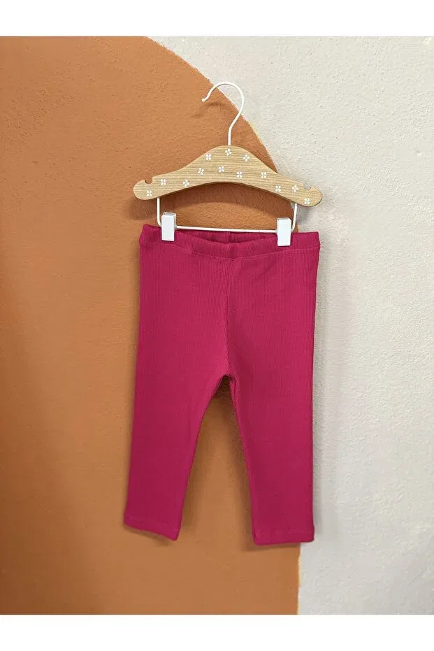 Детские леггинсы для девочек Ribbed Babydia, Fuchsia