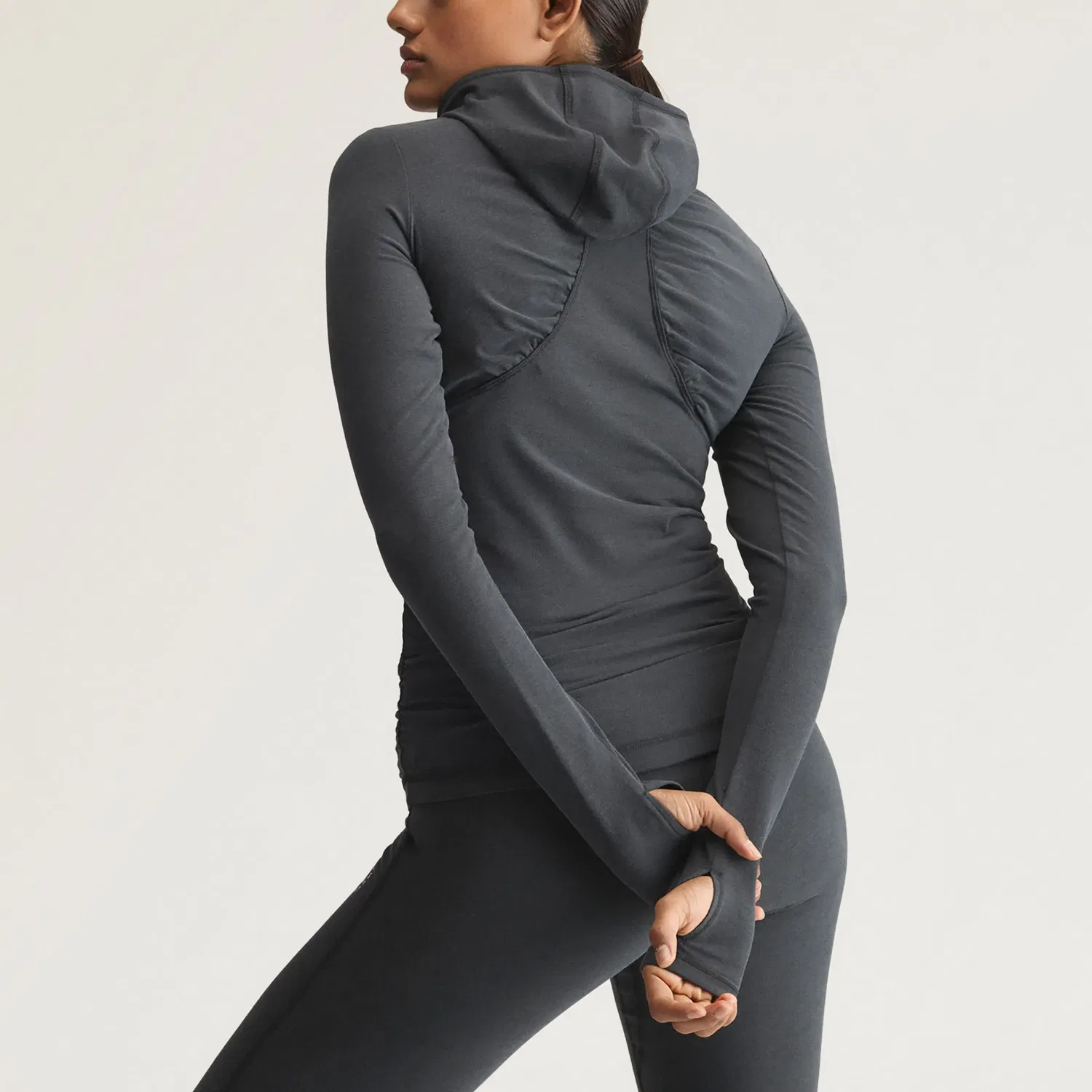 Женская футболка с капюшоном Adidas x Stella McCartney, Black — фото 4