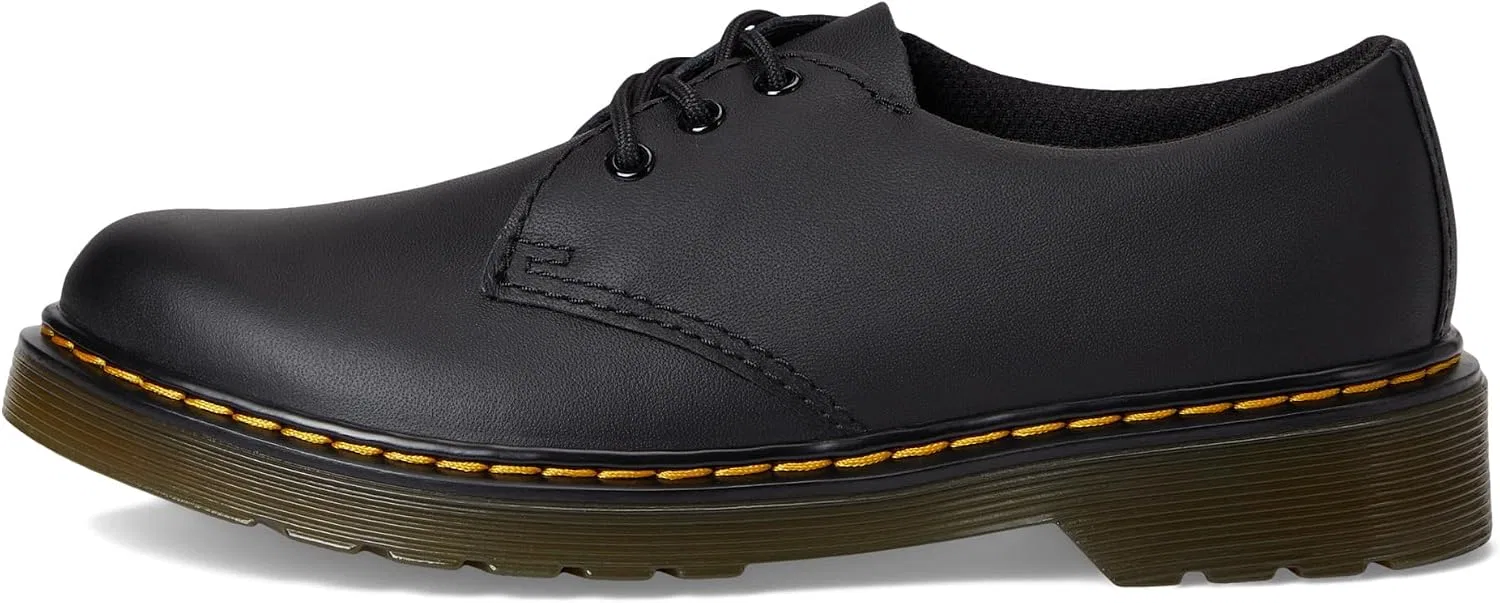 Детские оксфорды 1461 J Dr. Martens, Black Softy — фото 4