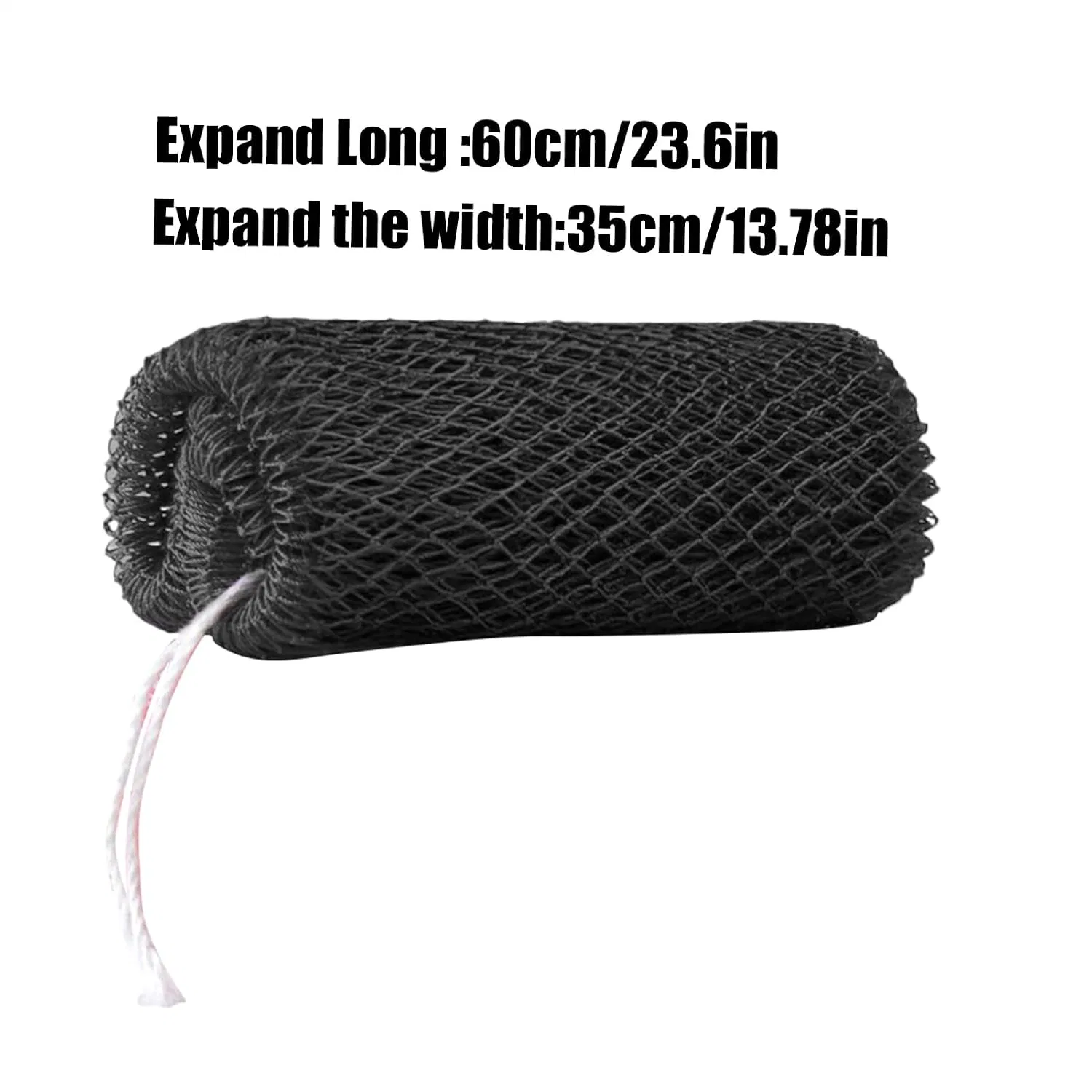 Африканский мочалка для тела, Nylon, 70 г, 35x60 см, Schwarz Generisch — фото 2