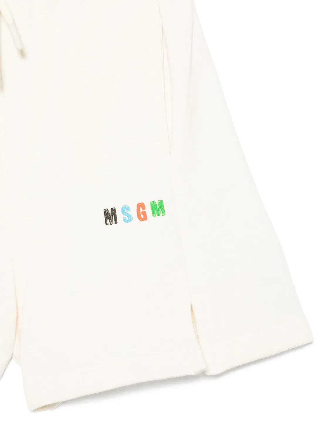 Шорты с логотипом MSGM, нейтральный — фото 2