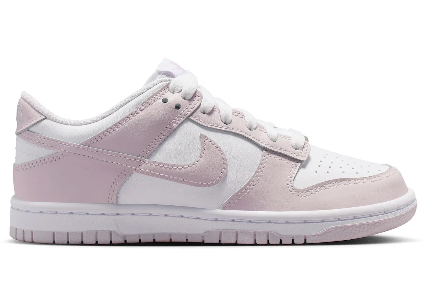 Детские кроссовки Lifestyle Nike Dunk Low, White/Light Violet/Light Violet