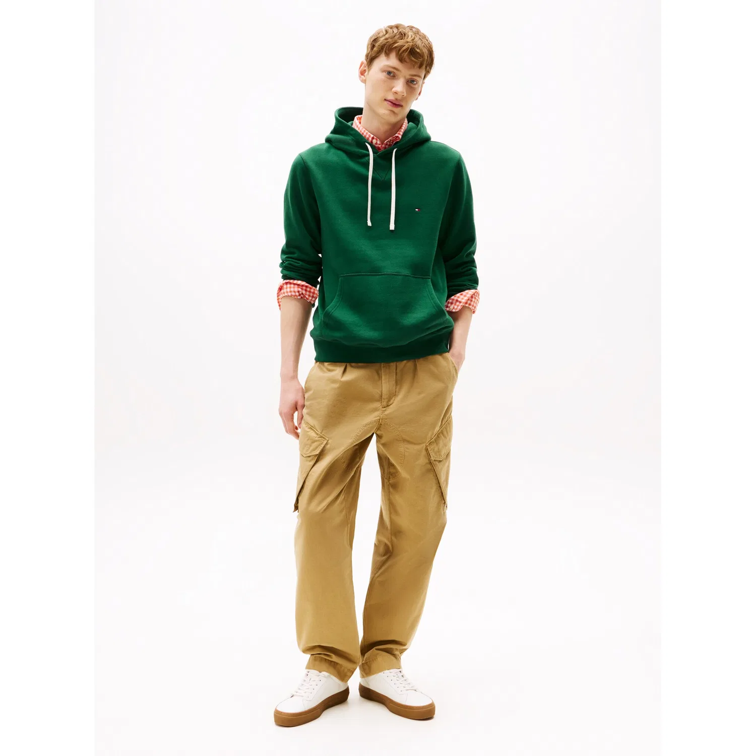Мужской худи из флиса с капюшоном Tommy Hilfiger, Ornamental Green — фото 3