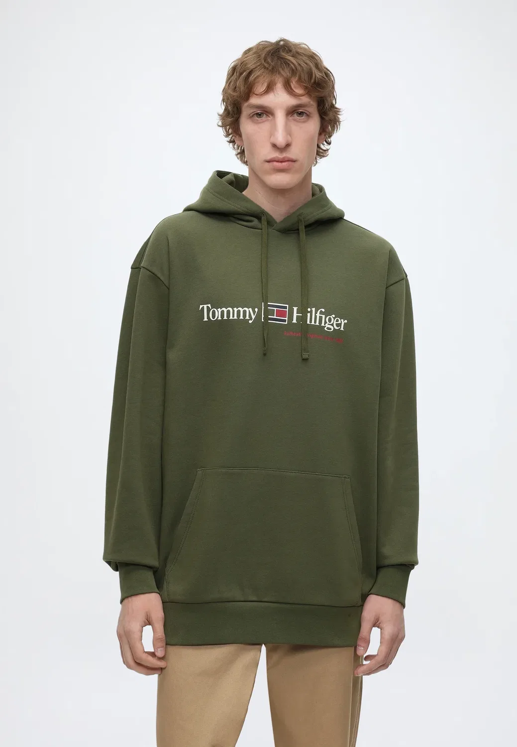 Худи с графическим принтом Tommy Hilfiger, Huntsman Green