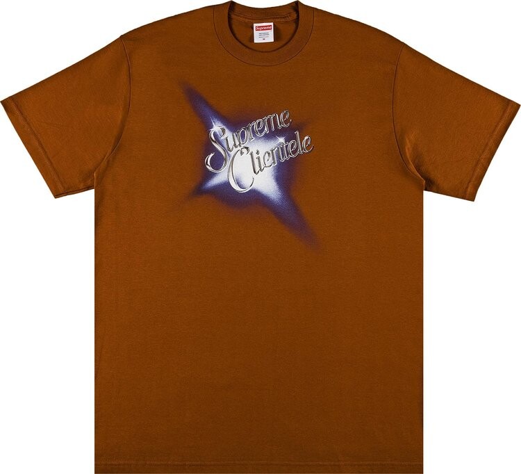 

Футболка Supreme Clientele Tee 'Brown', коричневый