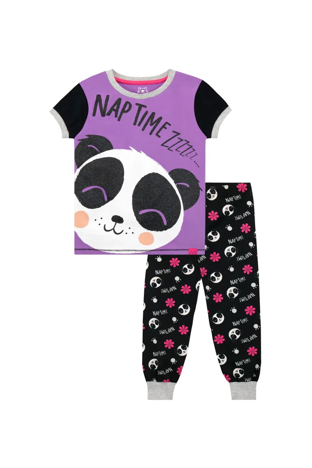 Детская пижама с принтом Nap Time Panda, Harry Bear, Purple