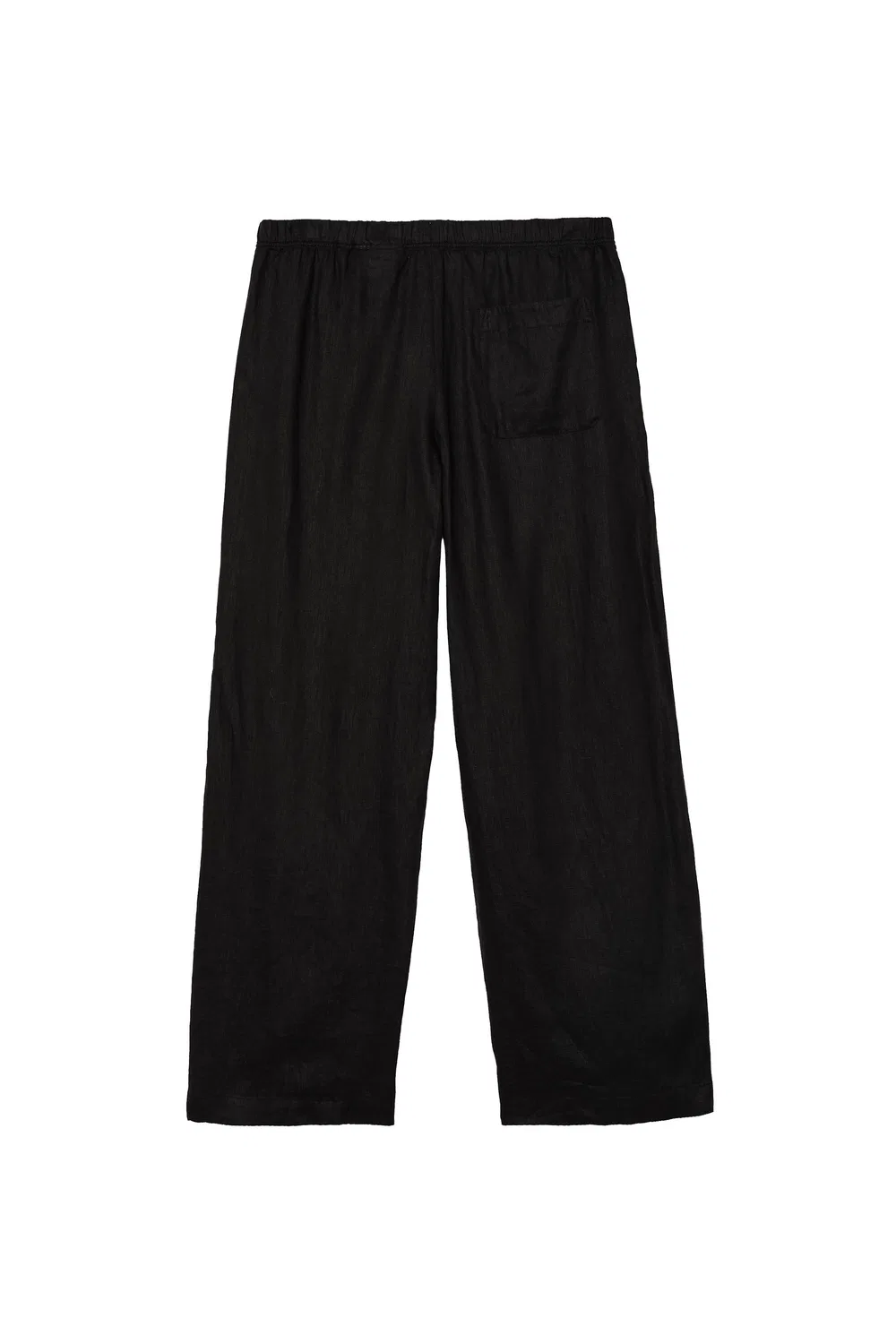 Брюки свободного кроя из 100% льна. ZARA, Black — фото 3