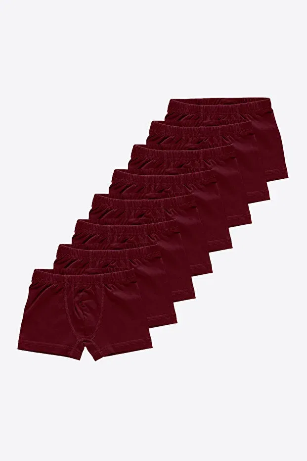 Детские боксеры для мальчиков хлопковые 8-pack Malabadi, Burgundy