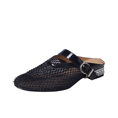 

Мюли женские с закрытым носком женские Flowerskam, золотой