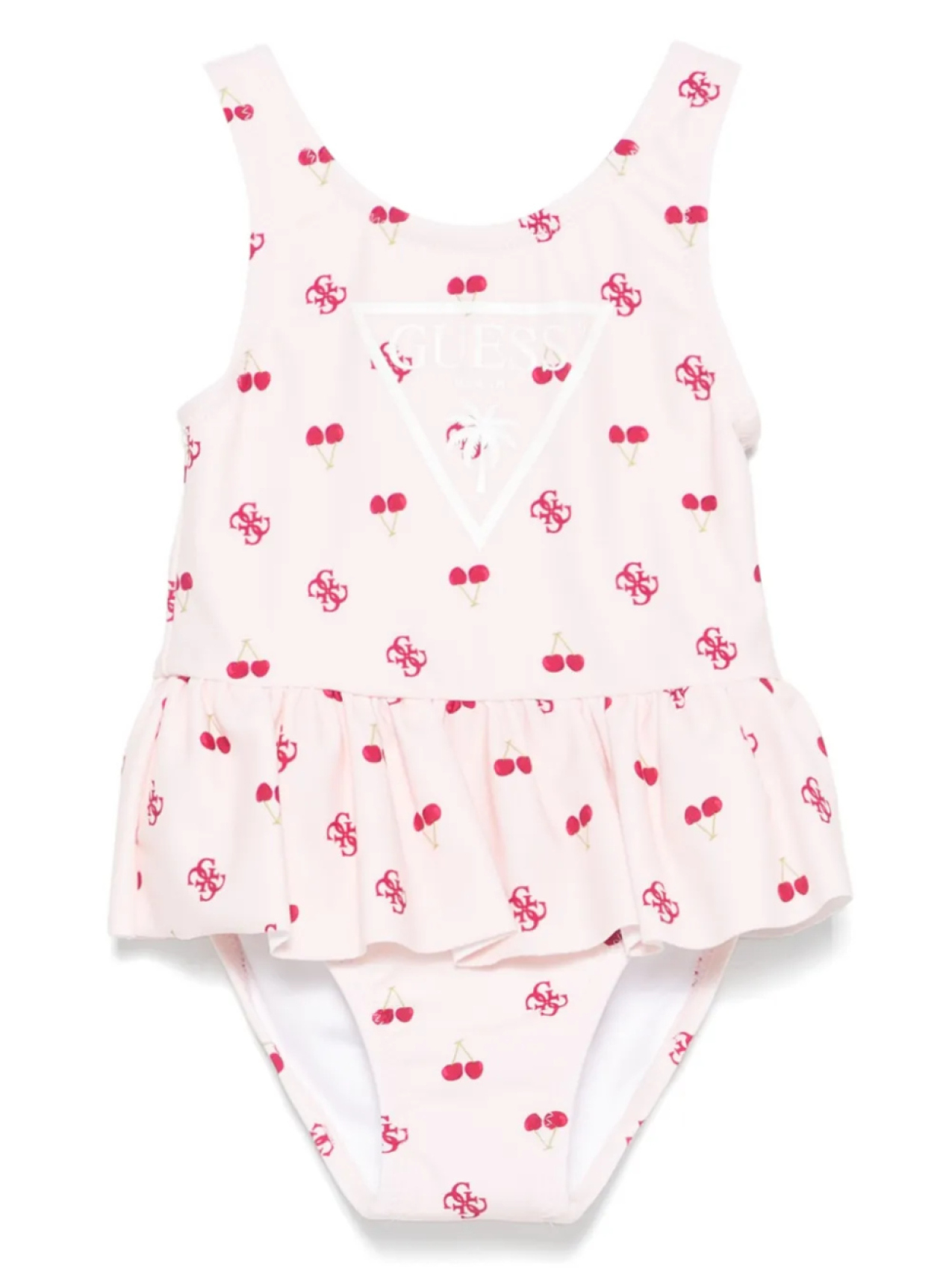

Купальник с логотипом guess kids, розовый