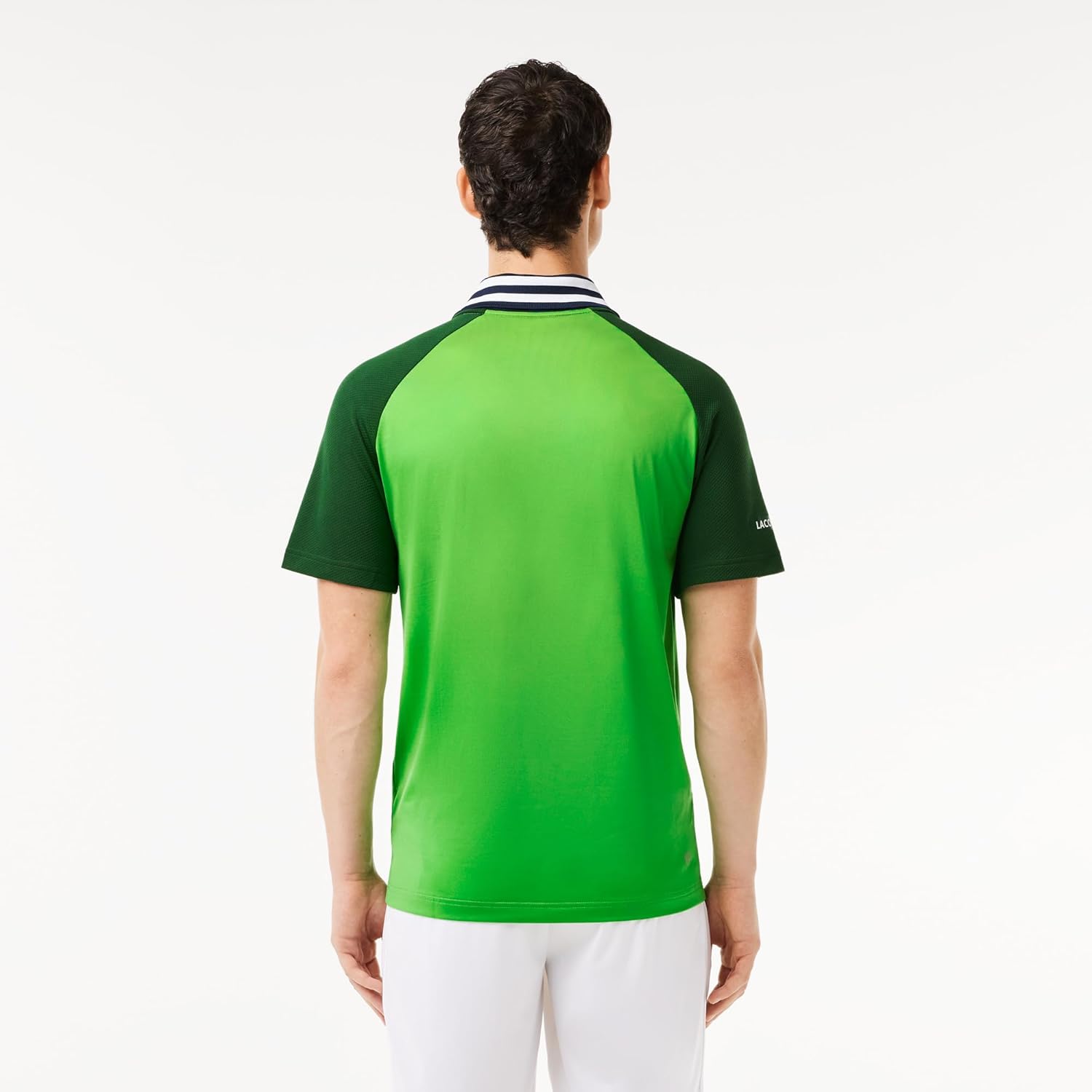 Поло спортивная Lacoste, мужская, Tennis X Daniil Medvedev Slim Fit, для тенниса, Sorrel Green/Green — фото 3