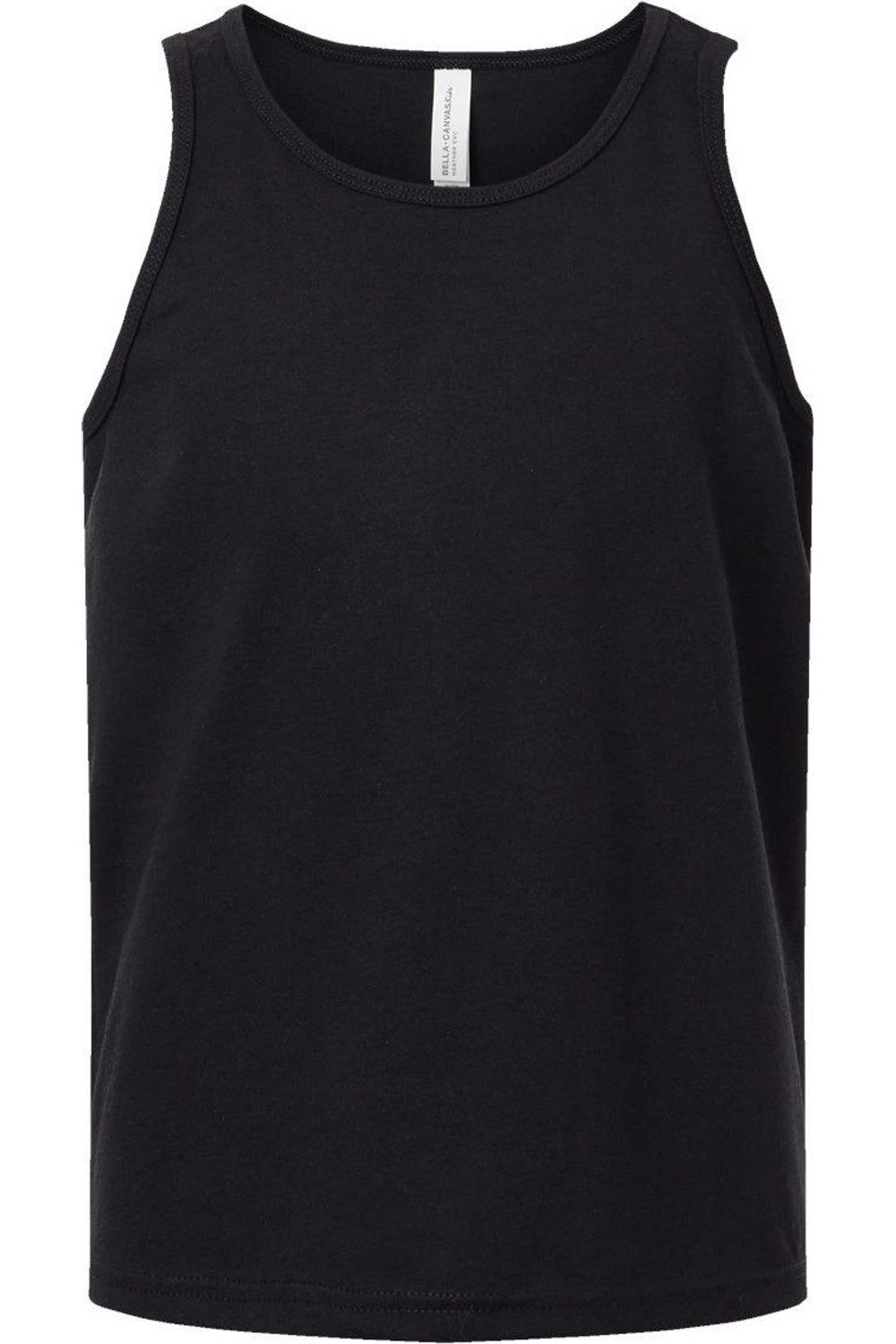 

Майка молодежная BELLA + CANVAS Heather CVC, цвет solid black blend