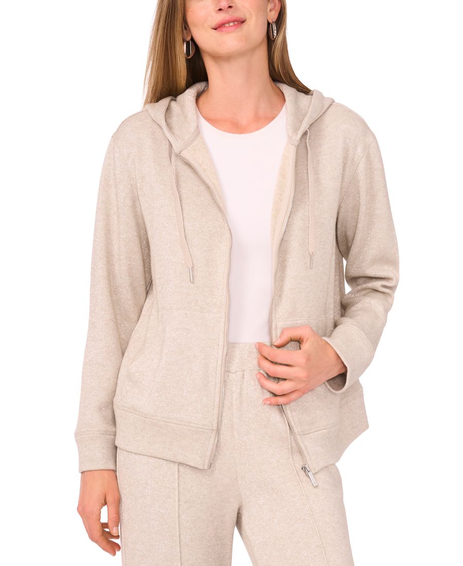 

Женская толстовка на молнии Vince Camuto, Dusty Oatmeal Heather