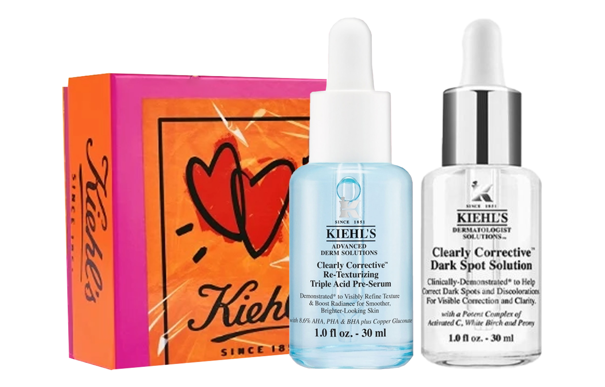 

Keyanshi сыворотка-ролл для гладкой кожи лимитированный выпуск стикер-бокс увлажняющая 30мл+30мл/30мл+50мл Kiehl's