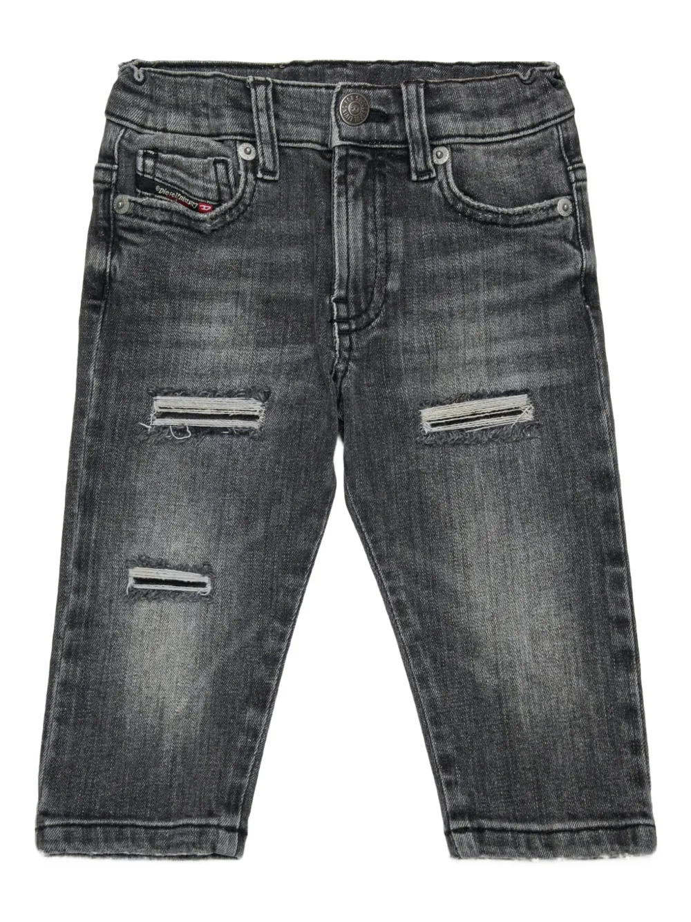 

Джинсы с прорезями Diesel Kids, черный