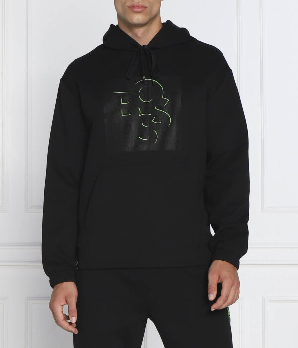 

Свитер запачканный Regular fit Boss Green, черный