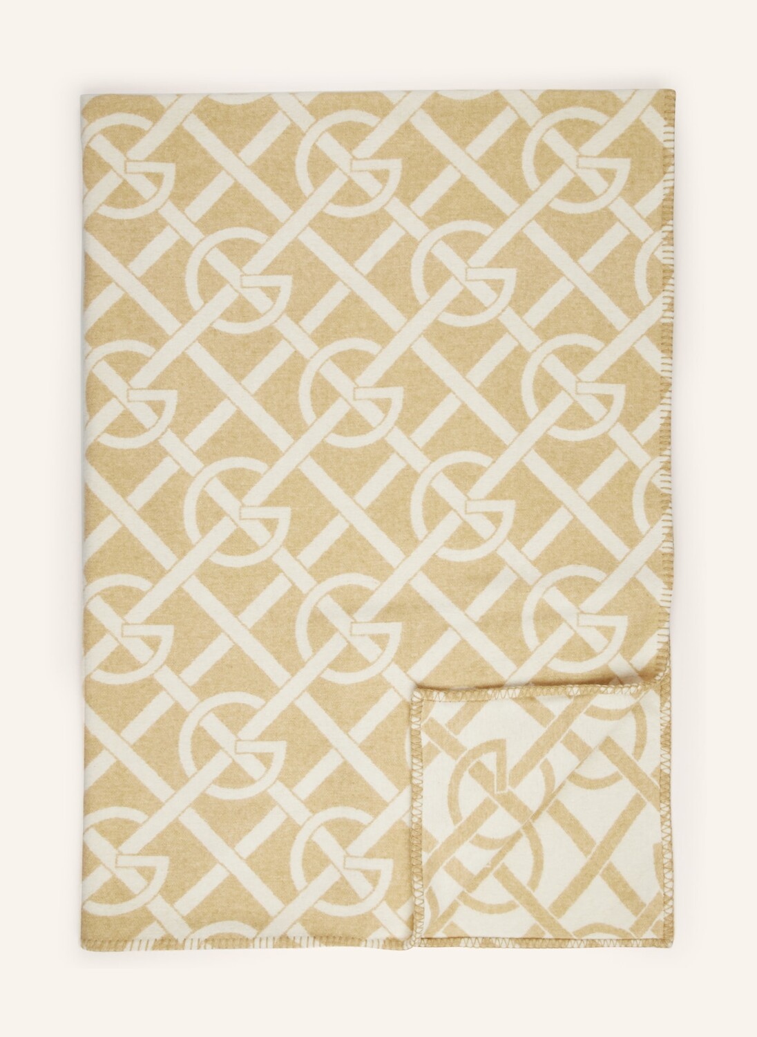 

Плед GANT HOME, цвет HELLBRAUN/CREME