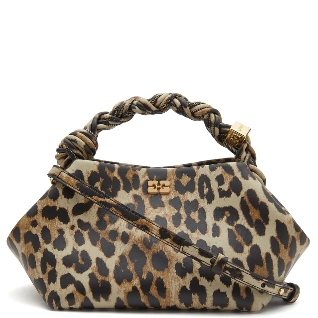 

Сумка Bou леопардовая Ganni, цвет leopard