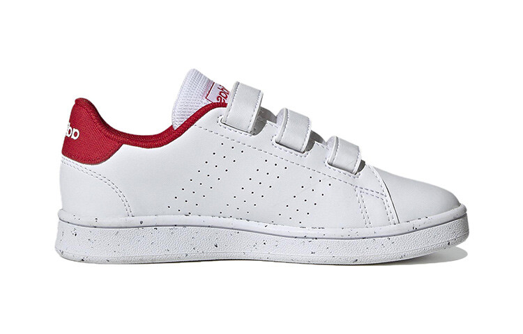 Детские кроссовки для скейтбординга ADVANTAGE PS Low-top белые/красные Adidas Neo — фото 2