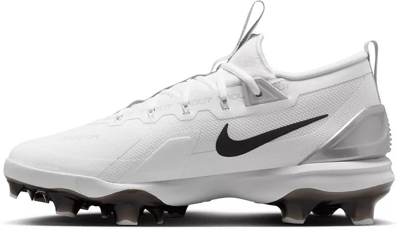 Мужские бейсбольные бутсы Nike Force Zoom Trout 9 Elite MCS, цвет White/Silver/Black — фото 3