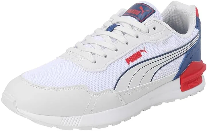 Мега-кроссовки PUMA Herren Graviton, Puma White Feather Gray Puma Red Clyde Royal