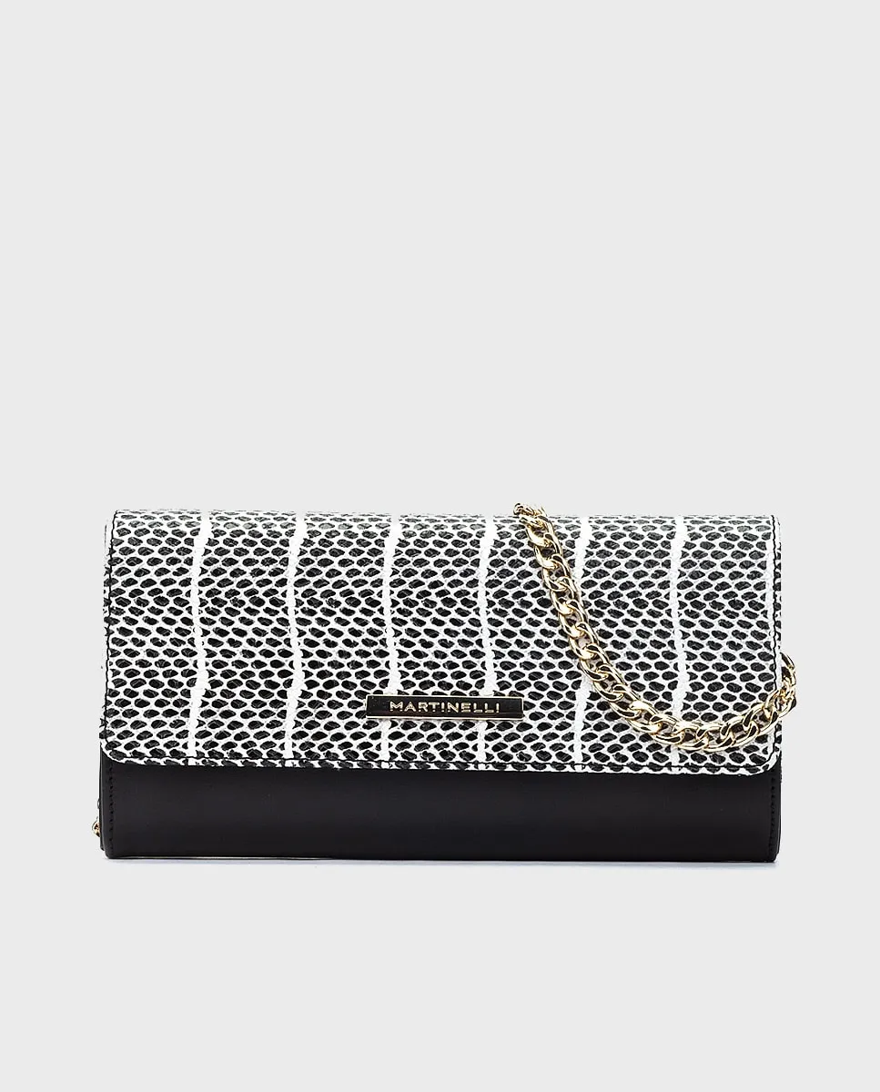 

Маленькая женская сумочка из кожи с цепочкой-ручкой черного цвета Martinelli, черный