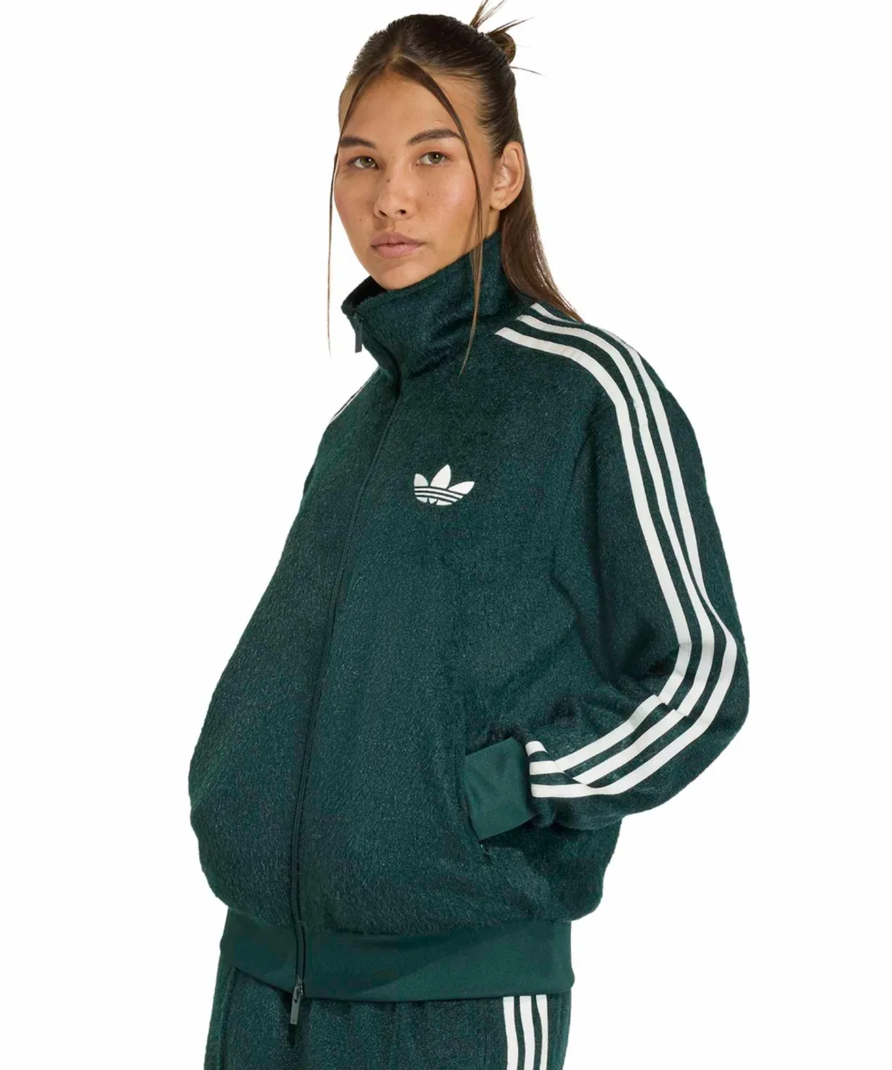 Трек-топ adidas Mohair Firebird Track Top, зеленый — фото 2