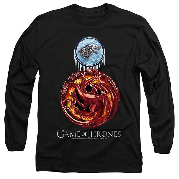 

Футболка с длинным рукавом для взрослых game of thrones таргариены и старки Licensed Character