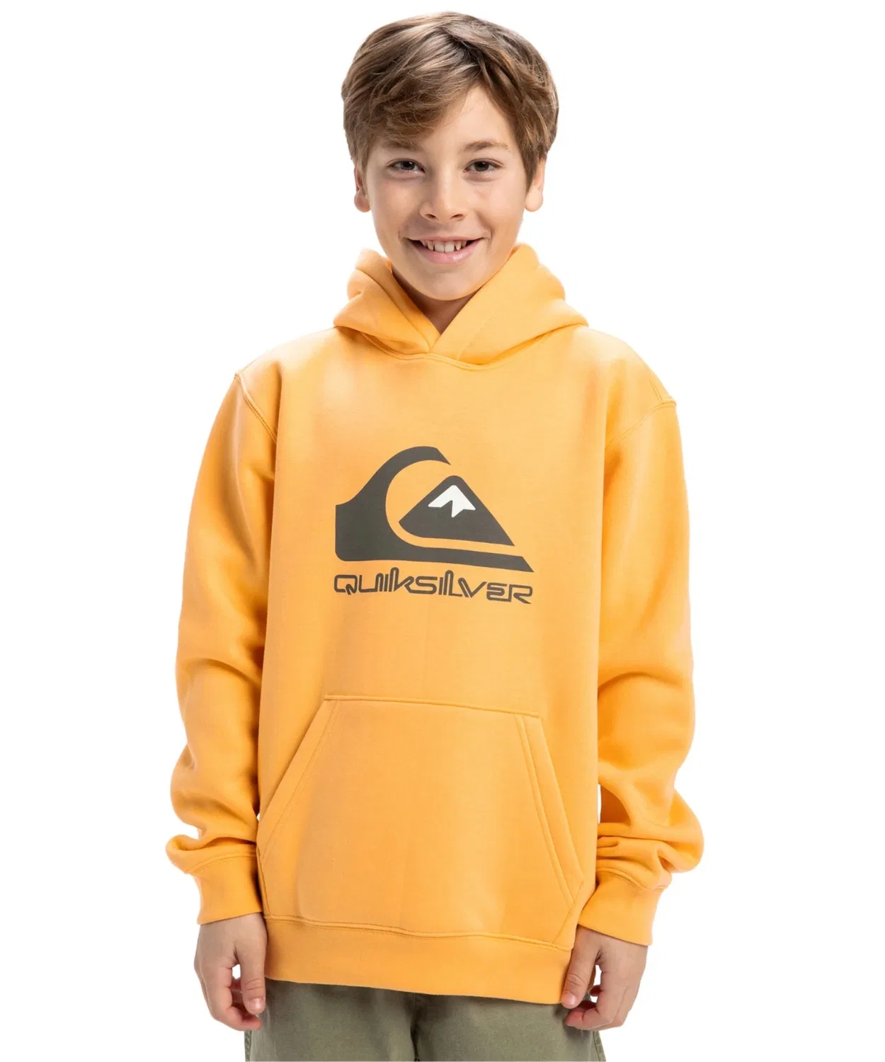 Пуловер-худи Quiksilver Big Logo Youth, оранжевый
