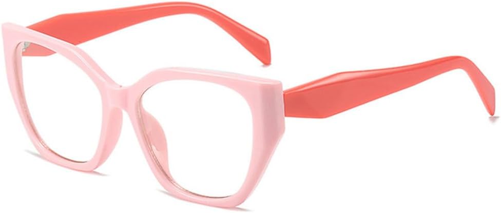 

Ретро-солнцезащитные очки «кошачий глаз» с многоугольными линзами, модные женские двухцветные очки с защитой от УФ-излучения UV400, мужские солнцезащитные очки с прозрачными линзами Ocean TYUVIVO, Pink Clear